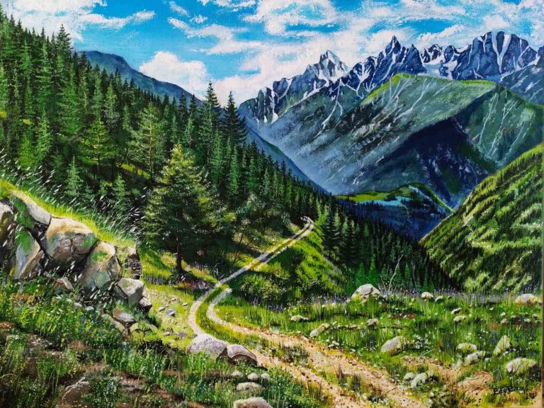 spring in the mountain